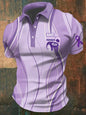 Alzheimer's Elephant Print Men's Polo Shirt